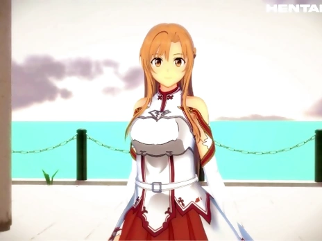 Asuna - Sword Art Online Hentai Anime 3D + POV