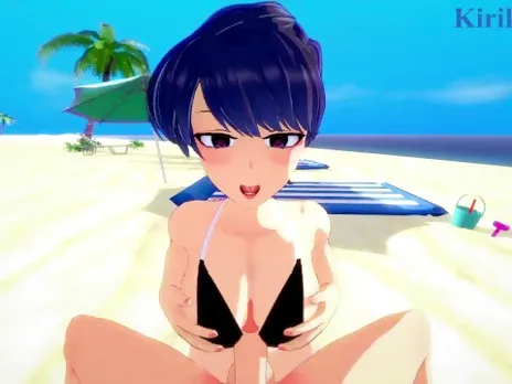 Sh?ko Komi and I have intense sex on the beach. - Komi Can't Communicate POV Hentai