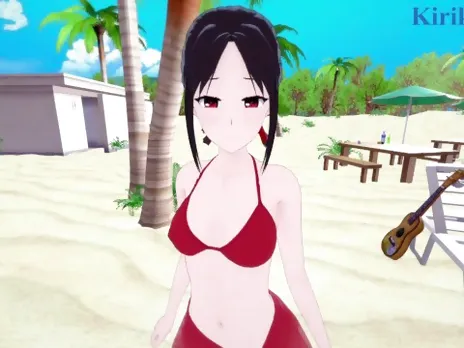 Kaguya Shinomiya and I have intense sex on the beach. - Kaguya-sama Love Is War Hentai