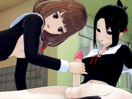 FUTA KAGUYA-SAMA: LOVE IS WAR KAGUYA SHINOMIYA X MIKO 3D HENTAI