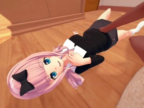 Love is War: Sex with Chika Fujiwara (3D hentai POV)