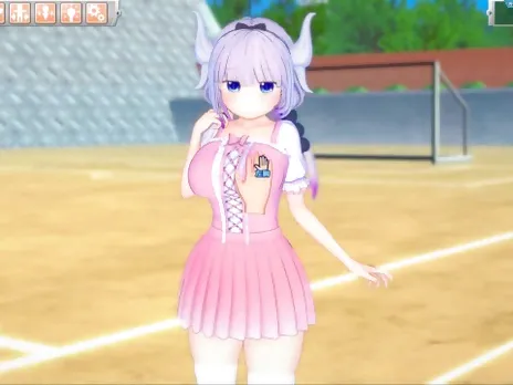 [Hentai Game Koikatsu! ]Have sex with Big tits Kobayashisan Kanna.3DCG Erotic Anime Video.