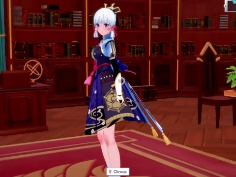 3D/Anime/Hentai, Genshin Impact: Kamisato Ayaka Loves when Diluc Fucks her hard !!
