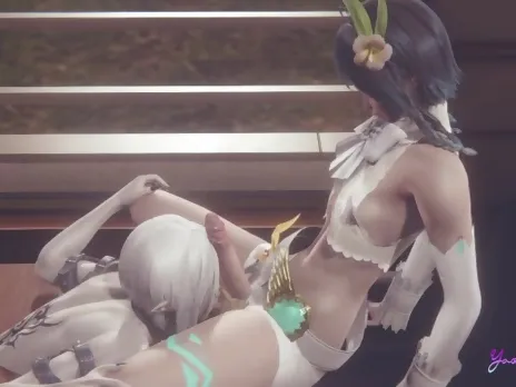 Genshin Impact Yaoi - Venti Arcont analingus(uncensored)