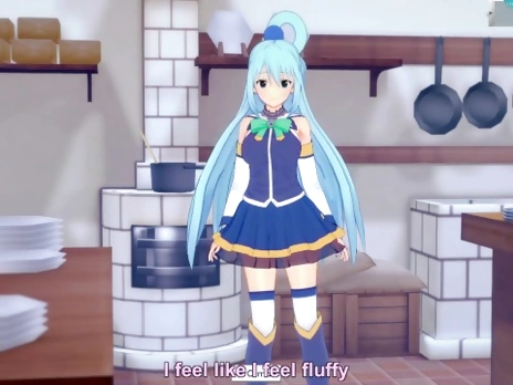 3D/Anime/Hentai. KonoSuba: The Goddess Aqua gets fucked and loves it !!