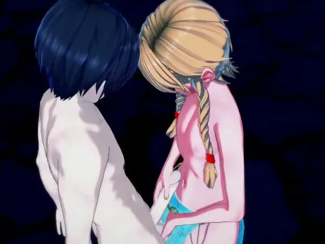 Femboy link gets ass filled with cum outside - Legend of Zelda Hentai.