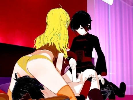 RWBY - Ruby and Yang Creampied by Futanari Raven 3D Hentai