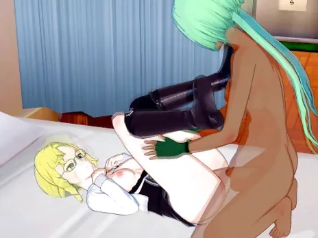 RWBY - Glynda Goodwitch Fucked by Futanari Emerald 3D Hentai