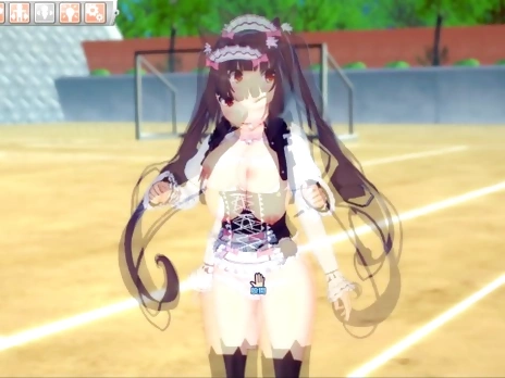[Hentai Game Koikatsu! ]Have sex with Big tits NEKOPARA Chocola.3DCG Erotic Anime Video.