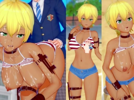 [Hentai Game Koikatsu! ]Have sex with Big tits Food Wars! Mito Ikumi.3DCG Erotic Anime Video.