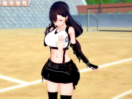 [Hentai Game Koikatsu! ]Have sex with Big tits FF7 Tifa Lockhart.3DCG Erotic Anime Video.
