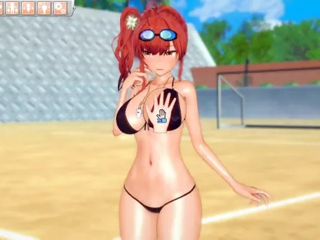[Hentai Game Koikatsu! ]Have sex with Big tits Azur Lane Zara(Swimsuit)3DCG Erotic Anime Video.
