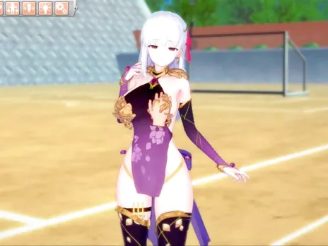 [Hentai Game Koikatsu! ]Have sex with Fate Big tits Kama.3DCG Erotic Anime Video.