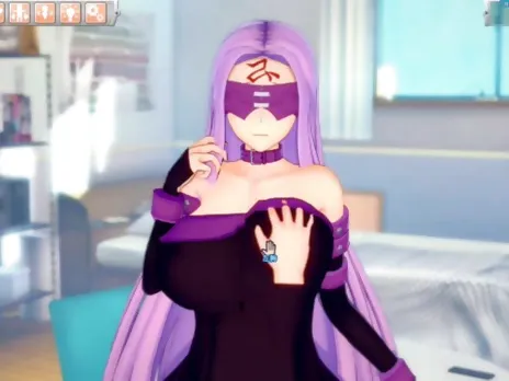 [Hentai Game Koikatsu! ]Have sex with Fate Big tits Medusa.3DCG Erotic Anime Video.