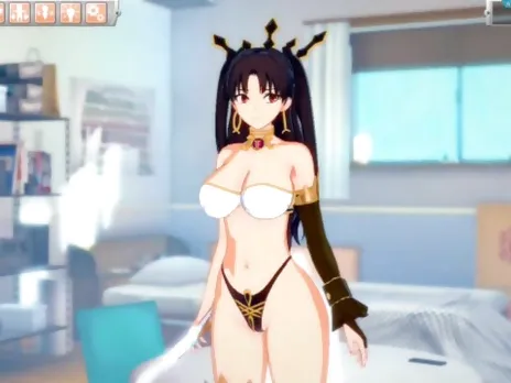 [Hentai Game Koikatsu! ]Have sex with Fate Big tits Ishtar(Rin Tohsaka).3DCG Erotic Anime Video.