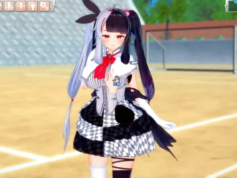 [Hentai Game Koikatsu! ]Have sex with Big tits Vtuber Yorumi Rena.3DCG Erotic Anime Video.