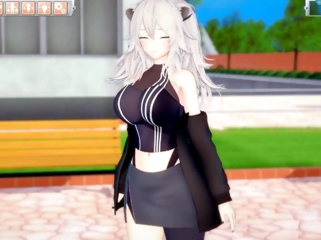 [Hentai Game Koikatsu! ]Have sex with Big tits Vtuber Shishiro Botan.3DCG Erotic Anime Video.