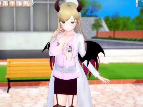 [Hentai Game Koikatsu! ]Have sex with Big tits Vtuber Yuzuki Choco.3DCG Erotic Anime Video.