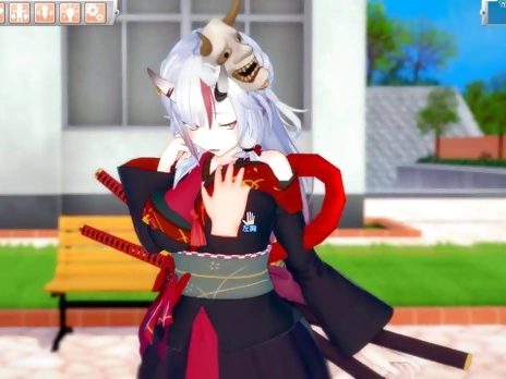 [Hentai Game Koikatsu! ]Have sex with Big tits Vtuber Nakiri Ayame.3DCG Erotic Anime Video.