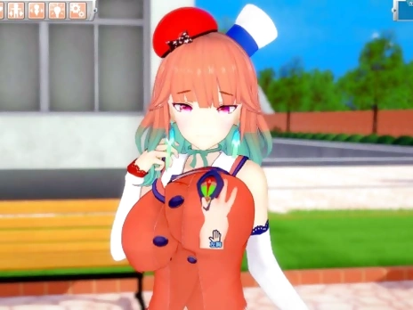 [Hentai Game Koikatsu! ]Have sex with Big tits Vtuber Takanashi Kiara.3DCG Erotic Anime Video.