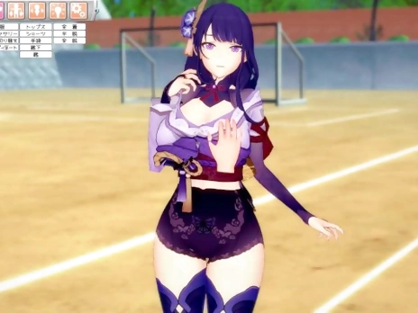 [Hentai Game Koikatsu! ]Have sex with Big tits Genshin Impact Raiden Shogun.3DCG Erotic Anime Video.