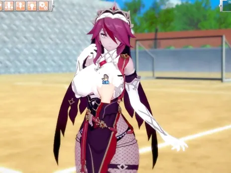 [Hentai Game Koikatsu! ]Have sex with Big tits Genshin Impact Rosaria.3DCG Erotic Anime Video.