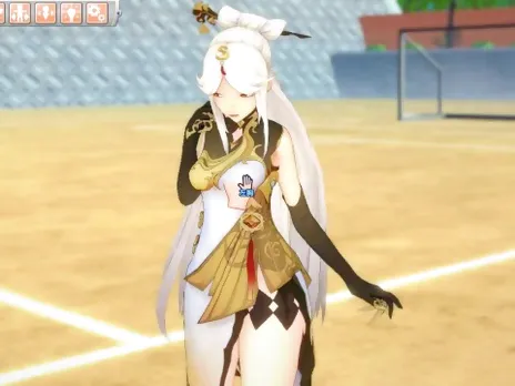 [Hentai Game Koikatsu! ]Have sex with Big tits Genshin Impact Ninguang.3DCG Erotic Anime Video.