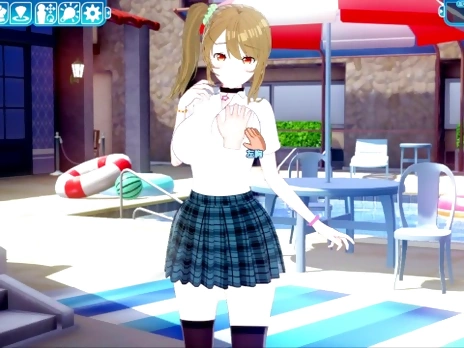 [Hentai Game Koikatsu! Sunshine Extension ]Have sex with Big tits Hentai Anime.3DCG Erotic Anime