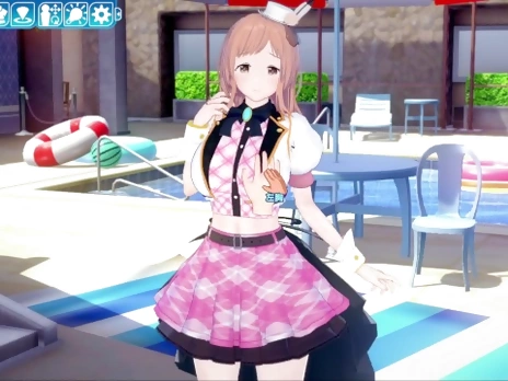 [Hentai Game Koikatsu! ]Have sex with Big tits Idol Master Mano Sakuragi.3DCG Erotic Anime Video.