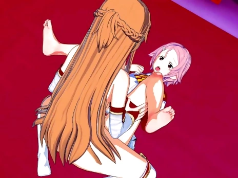 Sword Art Online - Futanari Asuna X Lisbeth 3D Hentai