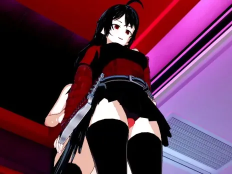 RWBY - Futa Ruby X Raven Thighjob and Doggystyle Hentai