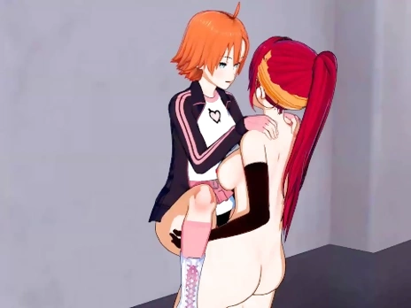 RWBY - Futanari Pyrrha X Nora 3D Hentai
