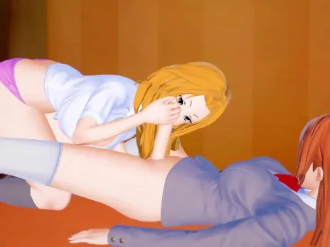 Bleach Futa Orihime x Rangiku Hentai