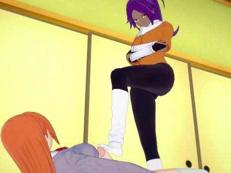 Bleach Futa Orihime x Yoruichi Hentai