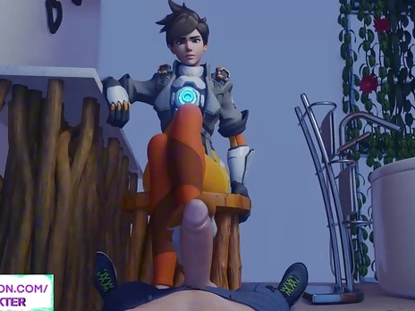 TRACER FEET PLAY POV OVERWATCH ANIMATION 60FPS
