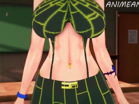 Fucking Jolyne Cujoh from Jojo Bizarre Adventure Until Creampie - Anime Hentai 3d Uncensored
