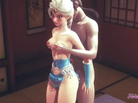Frozen Hentai - Elsa enjoys when her tits are touched and fucked