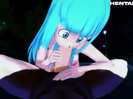 Bulma get destroyed by vegeta in the garden - HENTAI 3D + POV