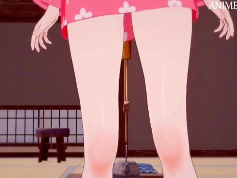 Tanjiro Fucks Makomo from Demon Slayer Until Creampie - Anime Hentai 3d Uncensored