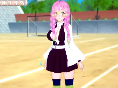 [Hentai Game Koikatsu! ]Have sex with Big tits Demon Slayer Mitsuri Kanroji.3DCG Erotic Anime Video.