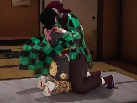 Demon Slayer: Tanjiro fucks female Muzan