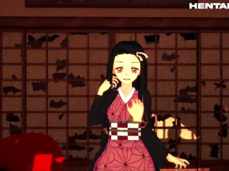 Nezuko - Demon Slayer Hentai Anime 3D + POV