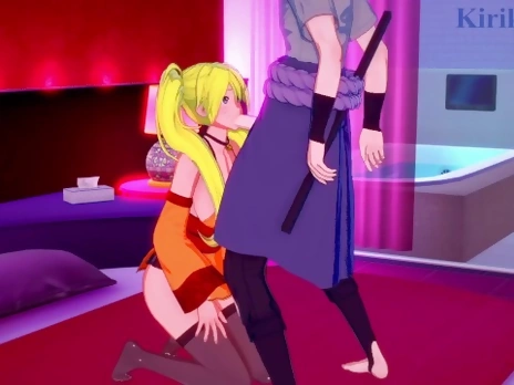 Naruko Uzumaki and Sasuke Uchiha have deep sex at a love hotel. - Naruto Hentai