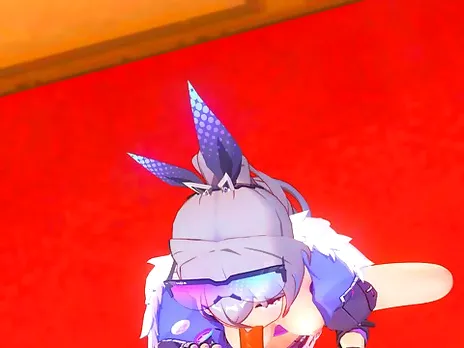 Silverwolf plays with your cock - honkai star rail
