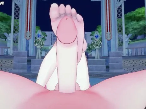 Chainsaw Man Power Gives You A Footjob Hentai POV