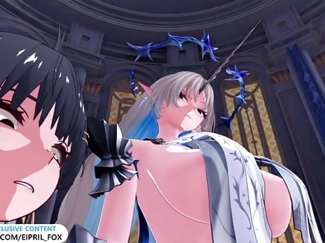 Chisa got Shocked and Fucked by Fleurdelys! Futa Wuthering Waves Animation
