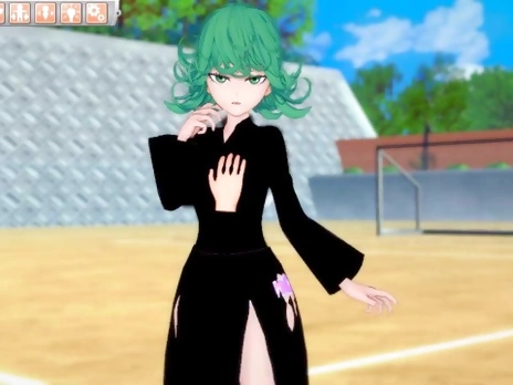 [Hentai Game Koikatsu! ]Have sex with Big tits One Punch Man Tatsumaki.3DCG Erotic Anime Video.
