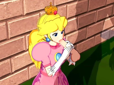 Princess Peach Fucked Against a Wall (3D Hentai)