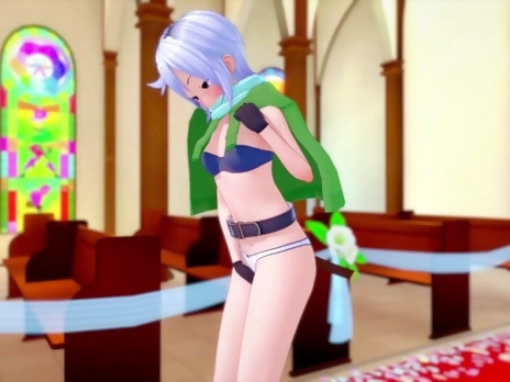Chris (Eris) got caught stealing and gave her body to KonoSuba [Koukatsu]