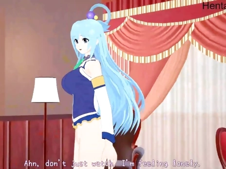 Aqua Butt Hole get Filled Konosuba hentai Uncensored